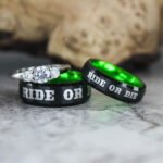 Ride or Die Rings, Ride or Die, Ride or Die Wedding Rings, Ride or Die Wedding Bands, Black Wedding Rings, Black Wedding Bands, Biker Rings