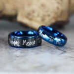 Simply Meant To Be Rings, Simply Meant To Be Wedding Bands, Blue Wedding Bands