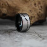Baseball Ring, Baseball Jewelry, Baseball Stitch Wedding Band