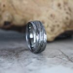 Damascus Steel Ring, Damascus Steel Wedding Band, Damascus Steel Wedding Ring