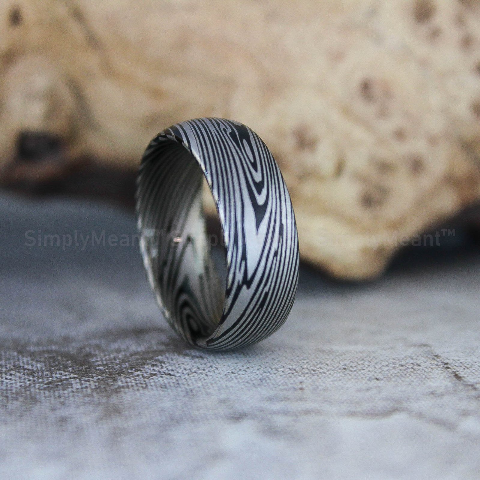 IMG_2414 Damascus Steel Ring, Damascus Steel Wedding Band, Damascus Steel Wedding Ring - Image 1