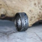 Damascus Steel Ring, Damascus Steel Wedding Band, Damascus Steel Wedding Ring