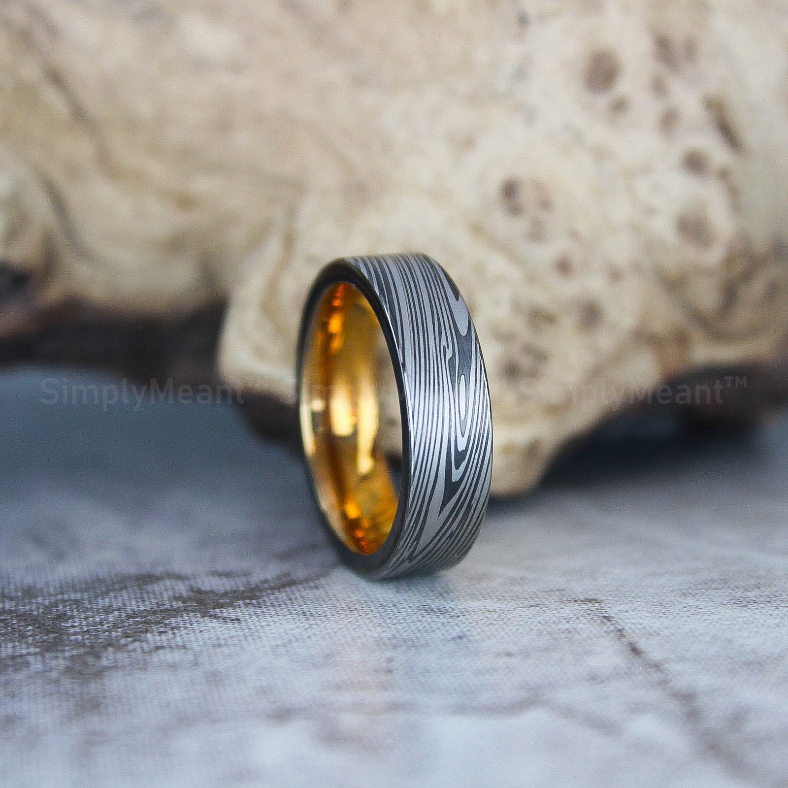 IMG_2418 Damascus Steel Ring, Damascus Steel Wedding Band, Damascus Steel Wedding Ring - Image 1