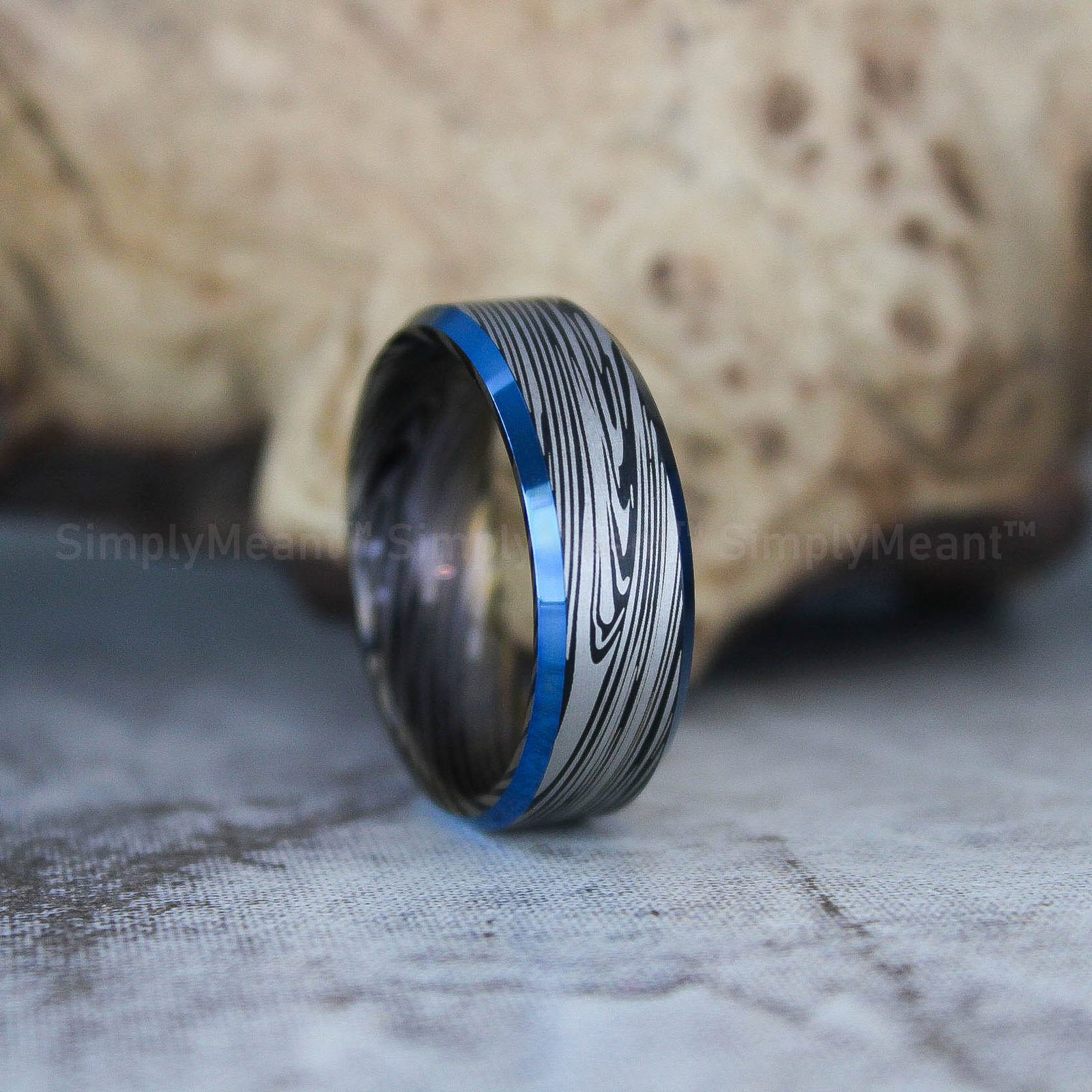 IMG_2422 Damascus Steel Ring, Damascus Steel Wedding Band, Damascus Steel Wedding Ring - Image 1