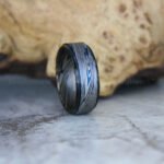 Damascus Steel Ring, Damascus Steel Wedding Band, Damascus Steel Wedding Ring