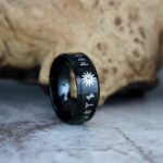 Runes Ring, Til Valhalla Ring, Til Valhalla Wedding Band, Nordic Runes Ring
