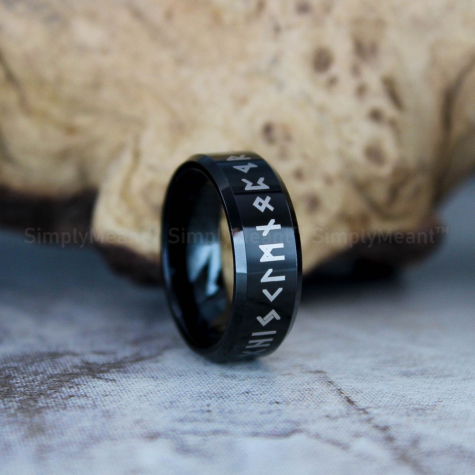 IMG_2444 Runes Ring, Til Valhalla Ring, Til Valhalla Wedding Band, Nordic Runes Ring - Image 1