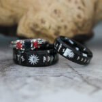 Runes Rings, Til Valhalla Rings, Til Valhalla Wedding Bands, Nordic Runes Rings
