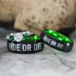 Ride or Die Rings, Ride or Die, Ride or Die Wedding Rings, Ride or Die Wedding Bands, Black Wedding Rings, Black Wedding Bands, Biker Rings