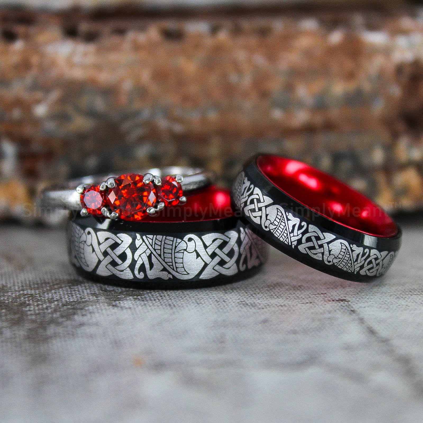 IMG_2486 Aztec Rings, Aztec Jewelry, Aztec Wedding Bands, Mayan Aztec Rings, Mayan Wedding Bands, Mayan Jewelry, Tribal Wedding Rings, Tribal Jewelry - Image 1