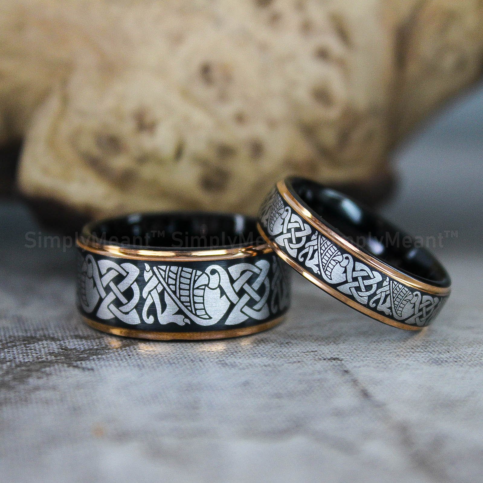 IMG_2490 Aztec Rings, Aztec Jewelry, Aztec Wedding Bands, Mayan Aztec Rings, Mayan Wedding Bands, Mayan Jewelry, Tribal Wedding Rings, Tribal Jewelry - Image 1