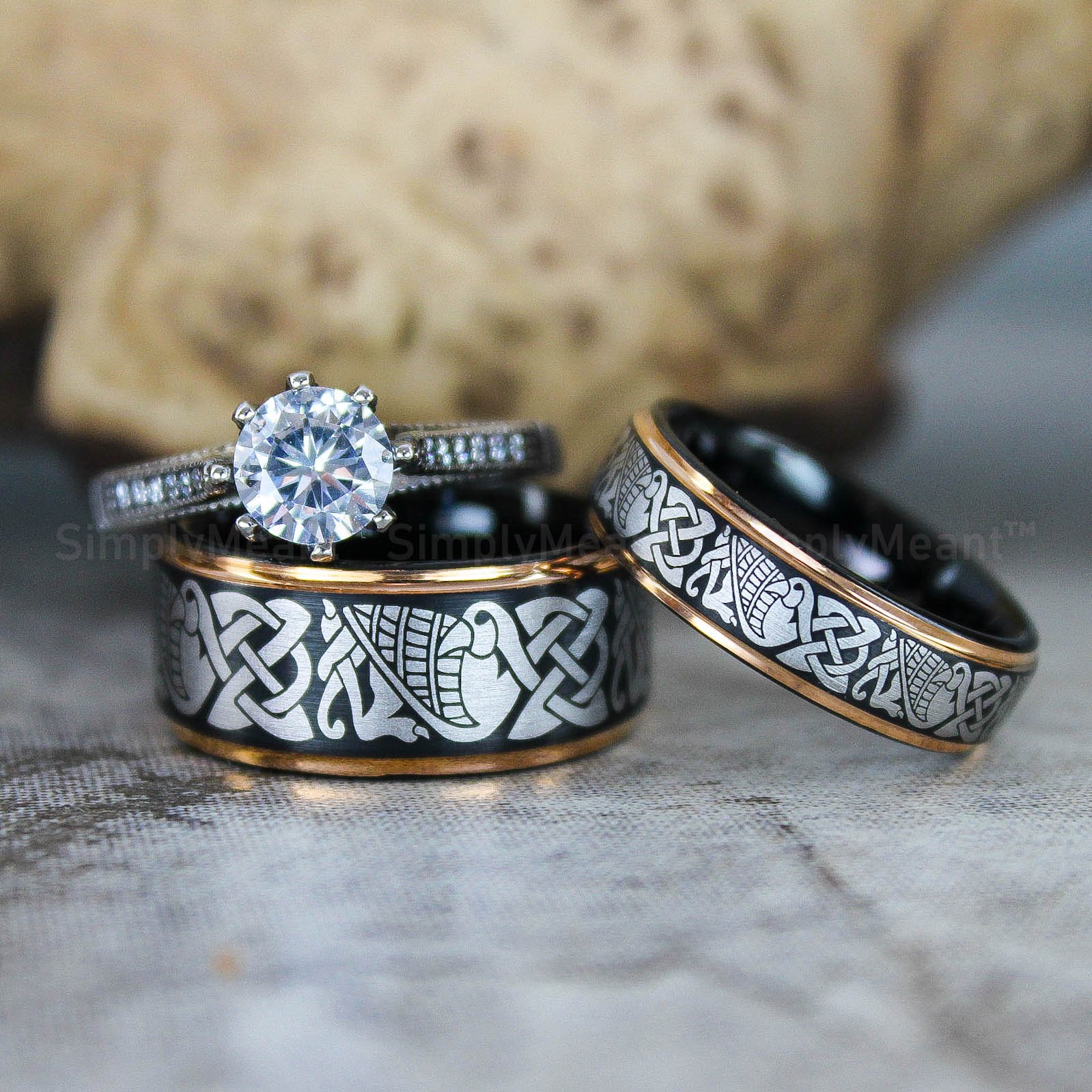 IMG_2491 Aztec Rings, Aztec Jewelry, Aztec Wedding Bands, Mayan Aztec Rings, Mayan Wedding Bands, Mayan Jewelry, Tribal Wedding Rings, Tribal Jewelry - Image 1