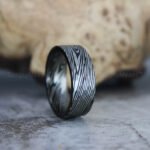 Damascus Steel Ring, Damascus Steel Wedding Band, Damascus Steel Wedding Ring
