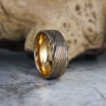 Damascus Steel Ring, Damascus Steel Wedding Band, Damascus Steel Wedding Ring