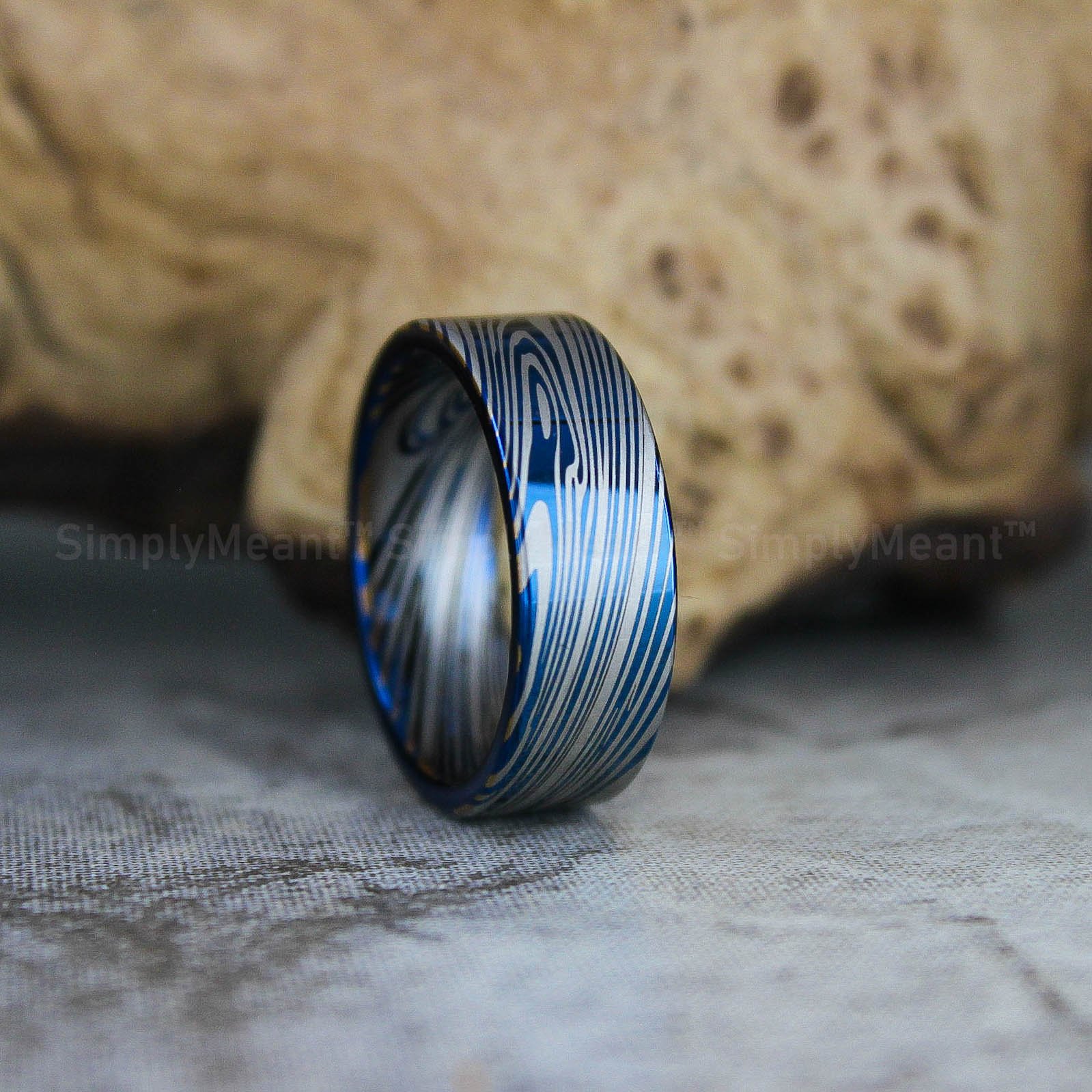 IMG_2499 Damascus Steel Ring, Damascus Steel Wedding Band, Damascus Steel Wedding Ring - Image 1