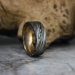 Damascus Steel Ring, Damascus Steel Wedding Band, Damascus Steel Wedding Ring