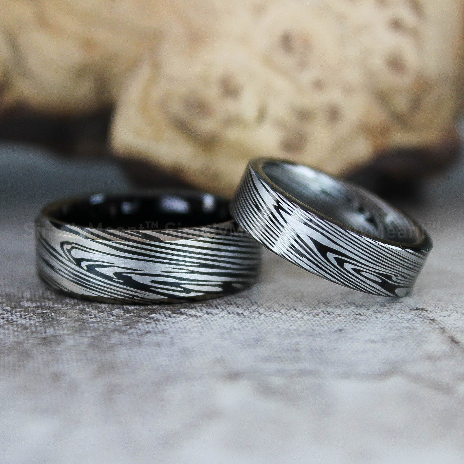 IMG_2515 Damascus Steel Rings, Damascus Steel Wedding Bands, Damascus Steel Wedding Rings - Image 1