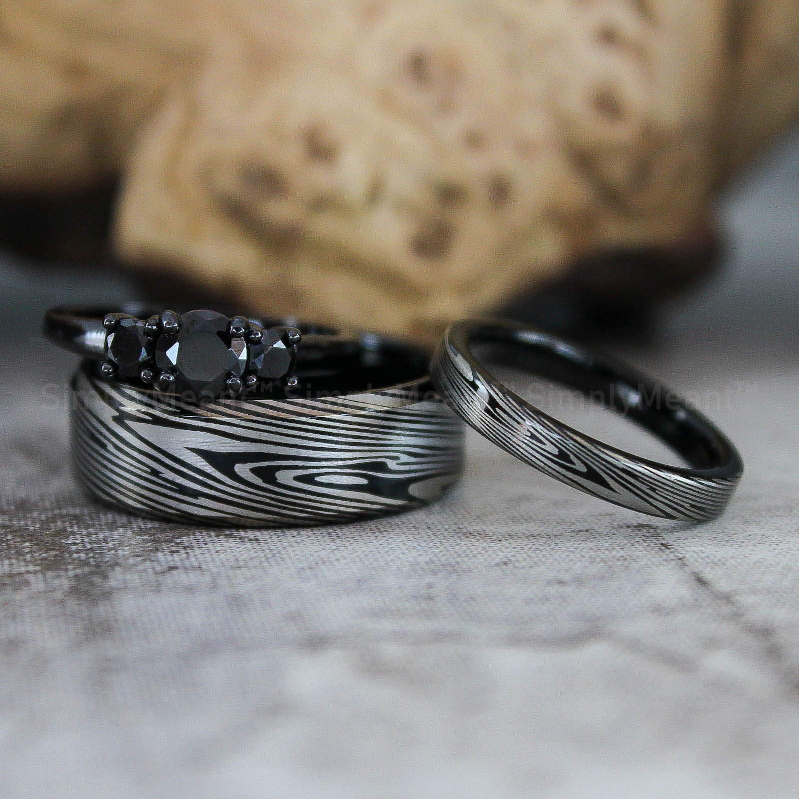 IMG_2518 Damascus Steel Rings, Damascus Steel Wedding Bands, Damascus Steel Wedding Rings - Image 1