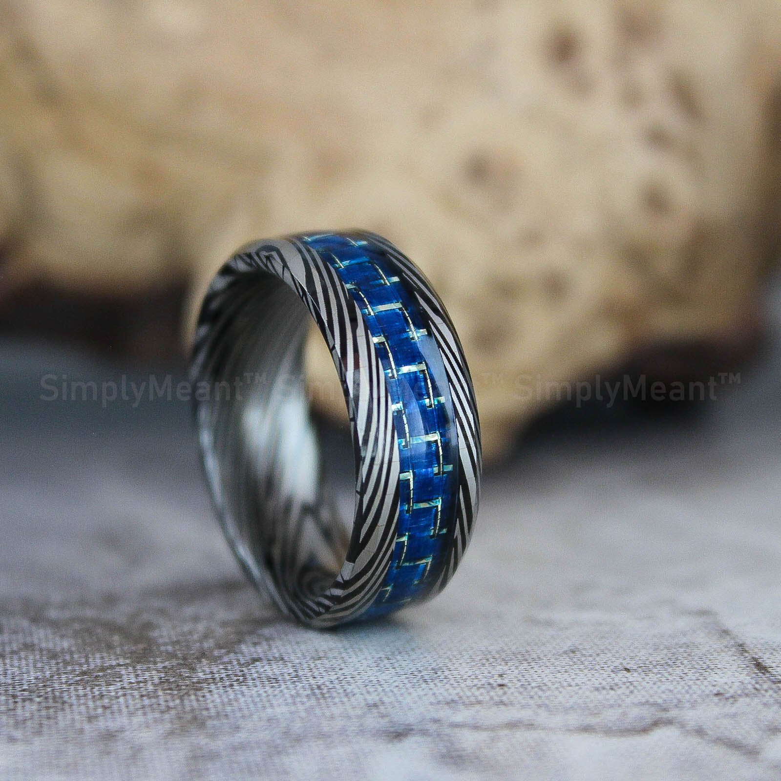 IMG_2526 Damascus Steel Ring, Damascus Steel Wedding Band, Damascus Steel Wedding Ring - Image 1