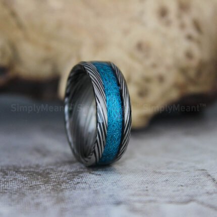 Damascus Steel Ring, Damascus Steel Wedding Band, Damascus Steel Wedding Ring