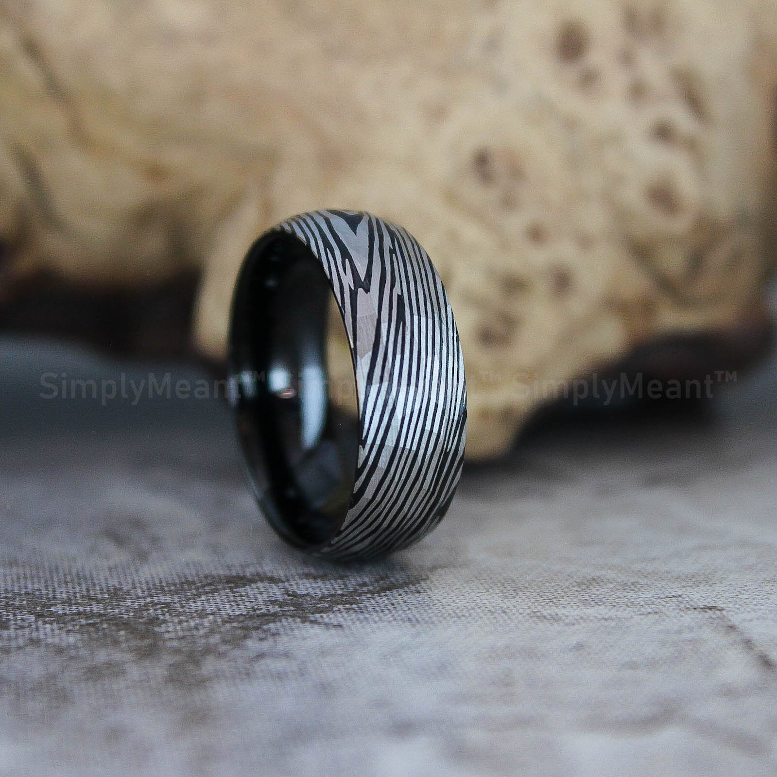 IMG_2531 Damascus Steel Ring, Damascus Steel Wedding Band, Damascus Steel Wedding Ring - Image 1