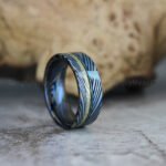 Damascus Steel Ring, Damascus Steel Wedding Band, Damascus Steel Wedding Ring