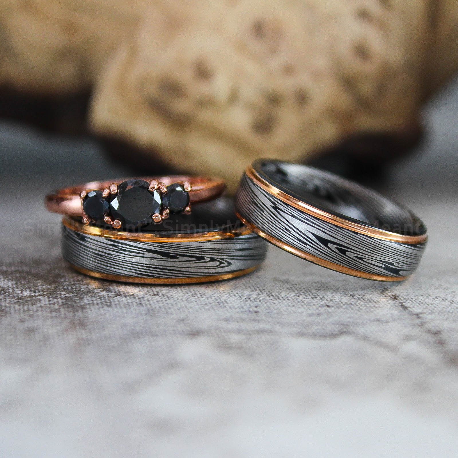 IMG_2554 Damascus Steel Rings, Damascus Steel Wedding Bands, Damascus Steel Wedding Rings - Image 1
