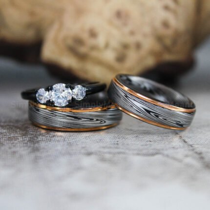 Damascus Steel Rings, Damascus Steel Wedding Bands, Damascus Steel Wedding Rings