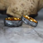 Damascus Steel Rings, Damascus Steel Wedding Bands, Damascus Steel Wedding Rings - Image 3