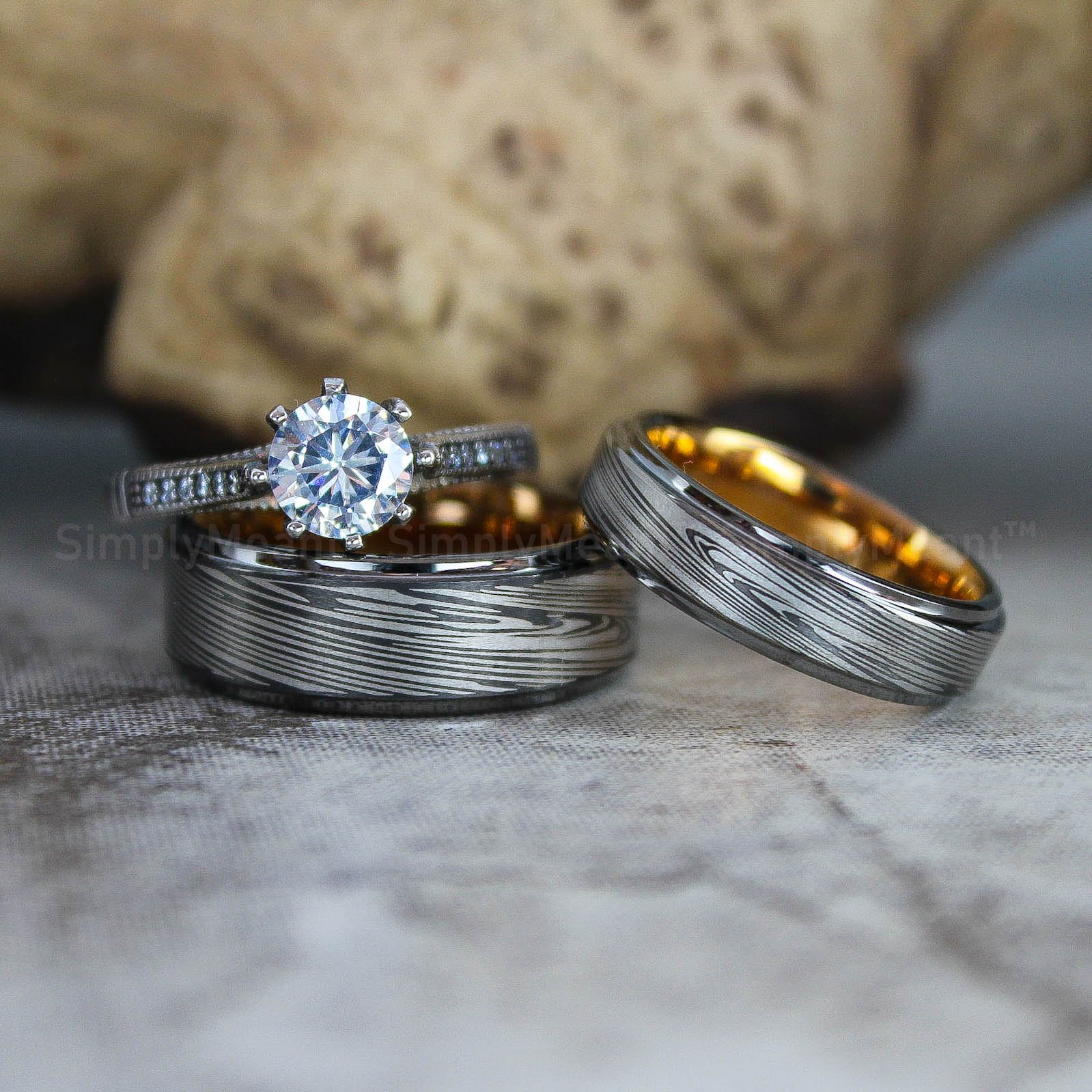 IMG_2574 Damascus Steel Rings, Damascus Steel Wedding Bands, Damascus Steel Wedding Rings - Image 1