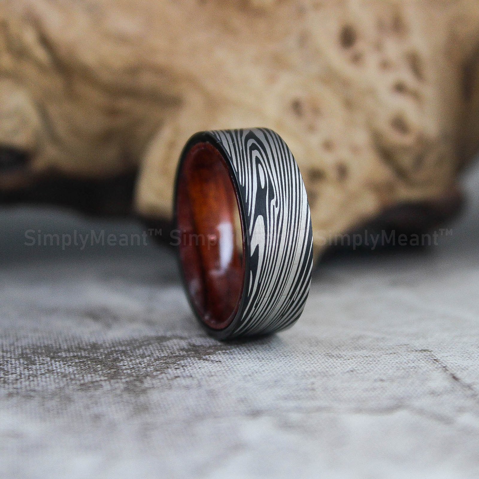 IMG_2578 Damascus Steel Ring, Damascus Steel Wedding Band, Damascus Steel Wedding Ring - Image 1