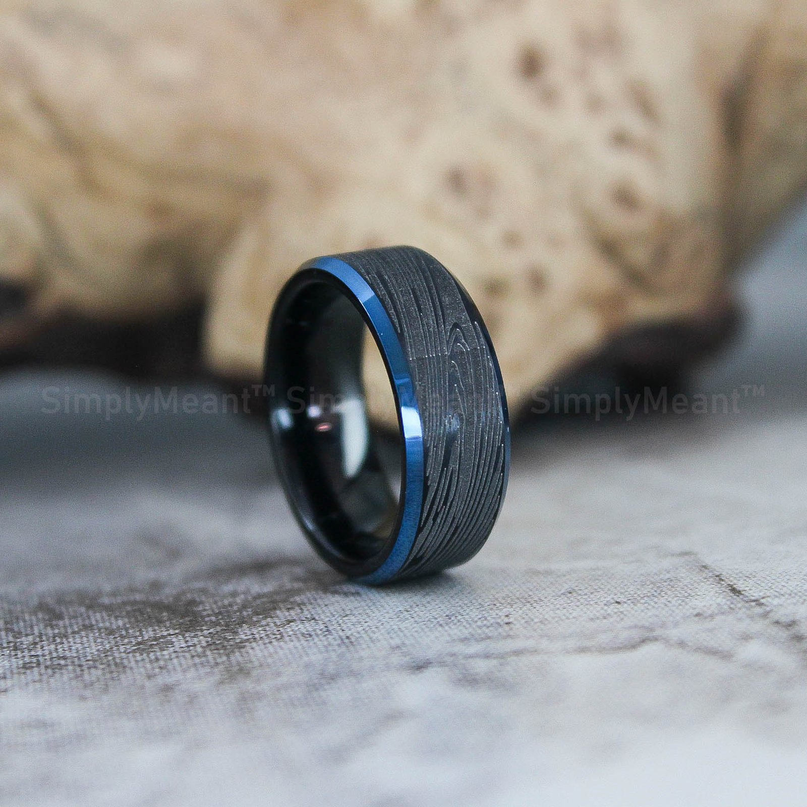 IMG_2581 Damascus Steel Ring, Damascus Steel Wedding Band, Damascus Steel Wedding Ring - Image 1