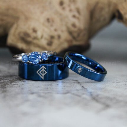 Runes Rings, Til Valhalla Rings, Til Valhalla Wedding Bands, Nordic Runes Rings