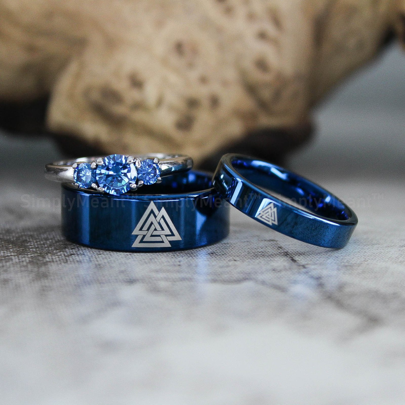 IMG_2587 Runes Rings, Til Valhalla Rings, Til Valhalla Wedding Bands, Nordic Runes Rings - Image 1