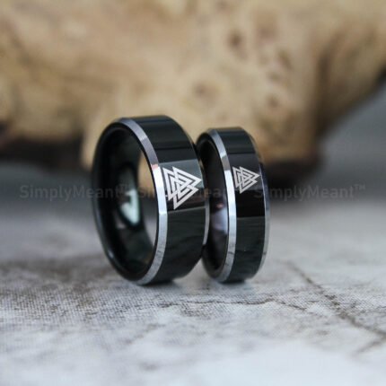 Runes Rings, Til Valhalla Rings, Til Valhalla Wedding Bands, Nordic Runes Rings