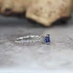 Ride or Die Rings, Blue Wedding Bands, Couple Ring Set, Matching Couple Rings - Image 5