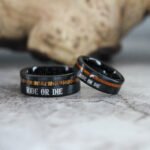 Ride or Die Ring, Ride or Die, Ride or Die Wedding Ring, Ride or Die Wedding Band, Rose Gold Wedding Ring, Rose Gold Wedding Band, Biker Ring - Image 5