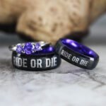 Ride or Die Rings, Ride or Die, Ride or Die Wedding Rings, Ride or Die Wedding Bands, Black Wedding Rings, Black Wedding Bands, Biker Rings