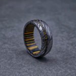 Damascus Steel Ring, Damascus Steel Wedding Band, Damascus Steel Wedding Ring