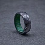 Damascus Steel Ring, Damascus Steel Wedding Band, Damascus Steel Wedding Ring