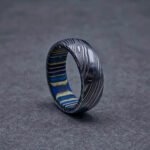 Damascus Steel Ring, Damascus Steel Wedding Band, Damascus Steel Wedding Ring