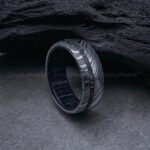Damascus Steel Ring, Damascus Steel Wedding Band, Damascus Steel Wedding Ring - Image 4