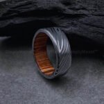 Damascus Steel Ring, Damascus Steel Wedding Band, Damascus Steel Wedding Ring - Image 3