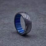 Damascus Steel Ring, Damascus Steel Wedding Band, Damascus Steel Wedding Ring