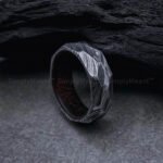 Damascus Steel Ring, Damascus Steel Wedding Band, Damascus Steel Wedding Ring - Image 3
