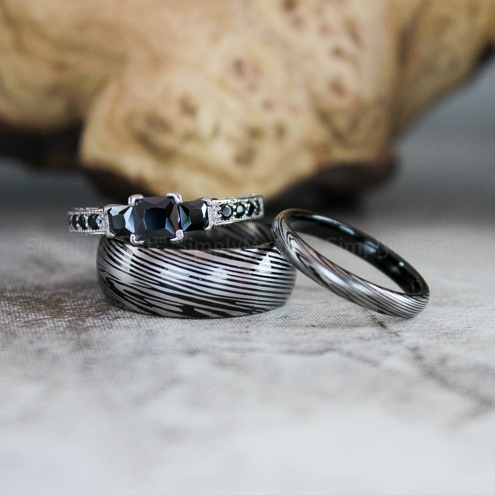 IMG_2718 Damascus Steel Rings, Damascus Steel Wedding Bands, Damascus Steel Wedding Rings - Image 1