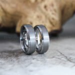 Silver Wedding Bands, Matching Couple Rings, Silver Wedding Rings, Silver Tungsten Rings, Silver Rings - Image 4