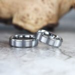 Silver Wedding Bands, Matching Couple Rings, Silver Wedding Rings, Silver Tungsten Rings, Silver Rings - Image 3