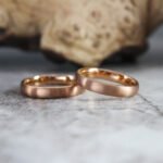 Rose Gold Wedding Bands, Matching Couple Rings, Rose Gold Wedding Rings, Rose Gold Tungsten Rings, Rose Gold Rings - Image 4