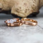 Rose Gold Wedding Bands, Matching Couple Rings, Rose Gold Wedding Rings, Rose Gold Tungsten Rings, Rose Gold Rings